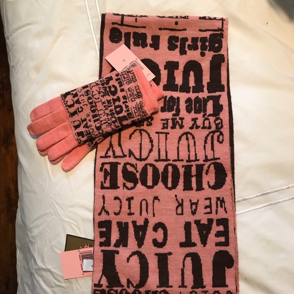 Juicy Couture Scarf and Gloves